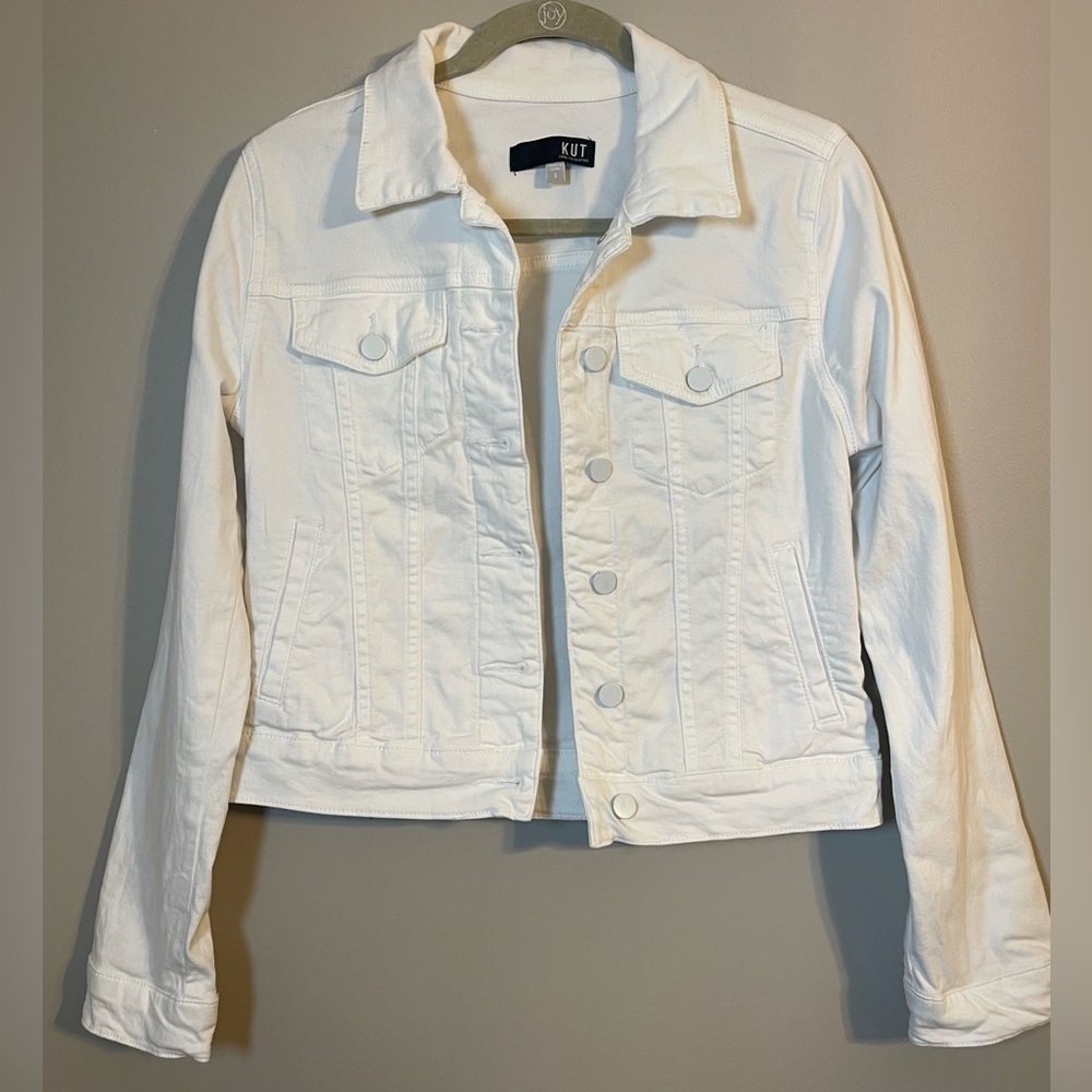 Kut from the Kloth Women's Cream Jean Jacket